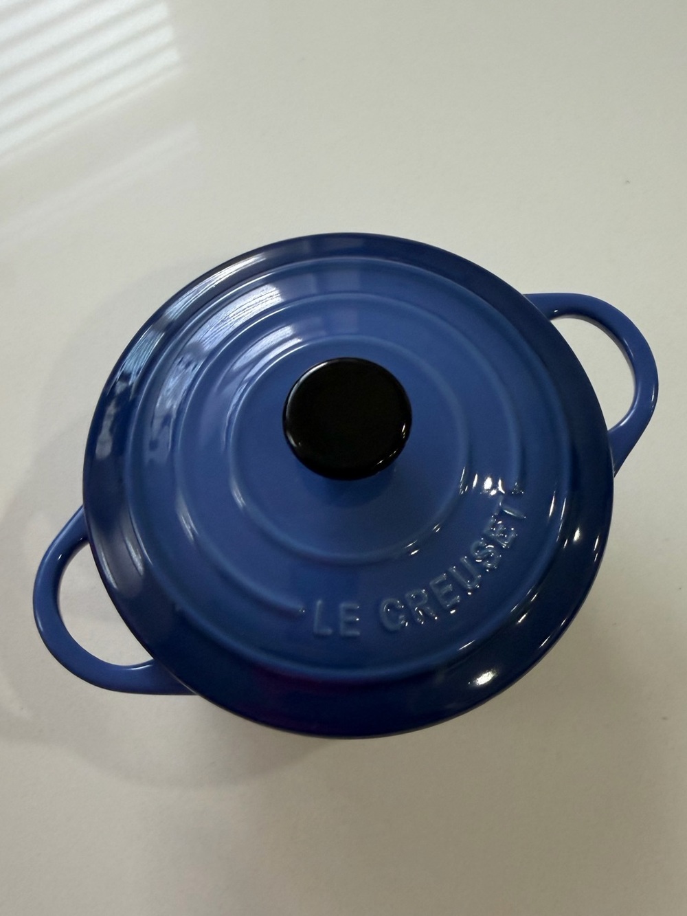 Le Creuset Cobalt Blue 14cm Round Cocoette Ceramic
